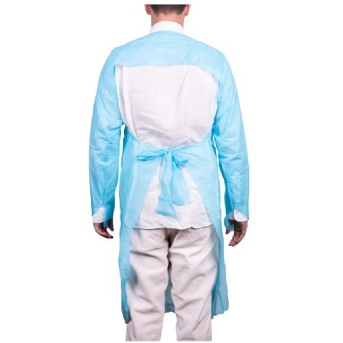 GENERICO - Pechera plastica con mangas y ojal en pulgar 10 unidades