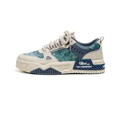 DANWEILE - Zapatillas deportivas transpirables de suela gruesa de moda - Azul.