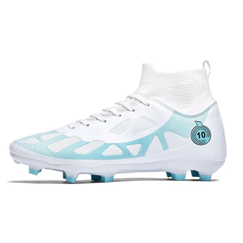 DANWEILE - Zapatilla de fútbol TF para hombres mujers Zapatos - Blanco.