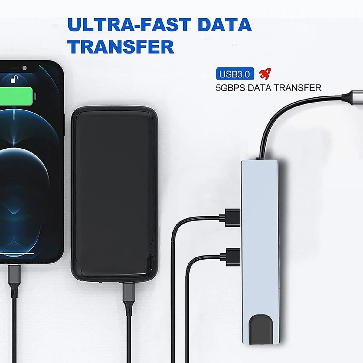 OEM - ADAPTADOR MULTIPUERTO HUB TIPO C 8 EN 1