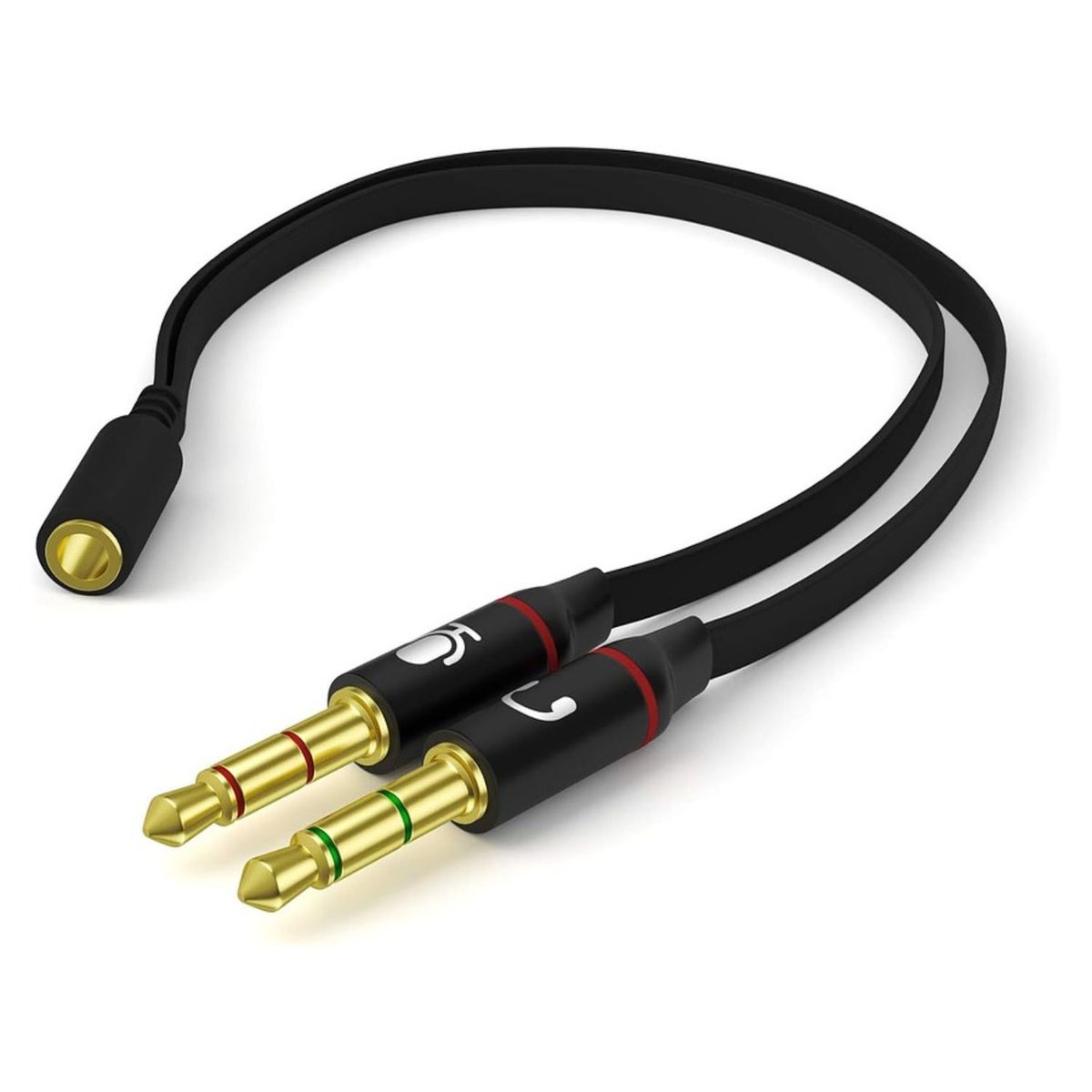 OEM - CABLE ADAPTADOR 35MM PARA AUDIFONOS CON MICRÓFONO