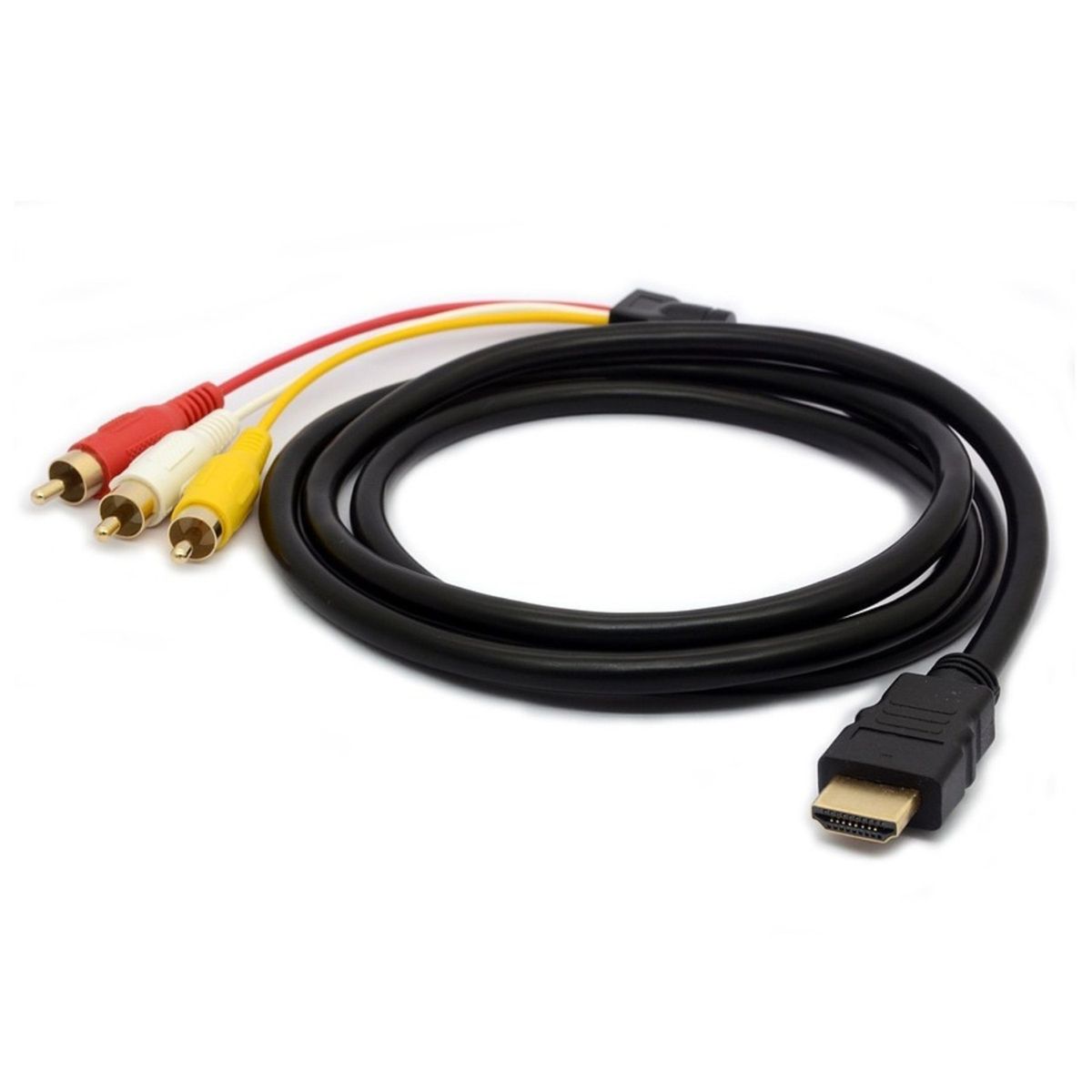 OEM - CABLE HDMI A 3 RCA DIGITAL AUDIO VIDEO MACHO 15 MTS