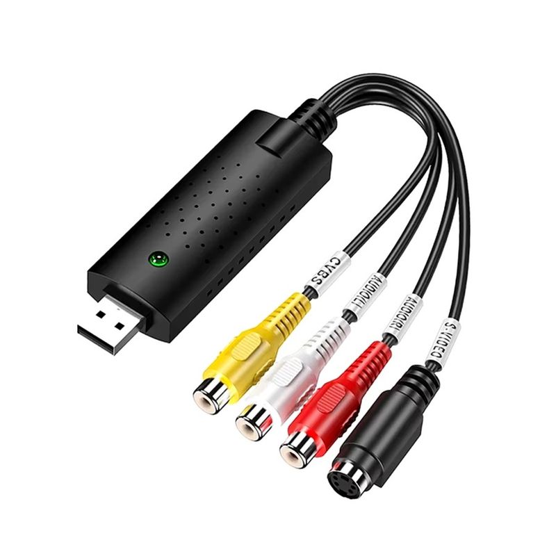 OEM - CAPTURADORA DE AUDIO VIDEO USB EASYCAP VHS O RCA A PC O DVD.