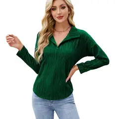 BLWOENS - Polera de manga larga para mujers - Verde