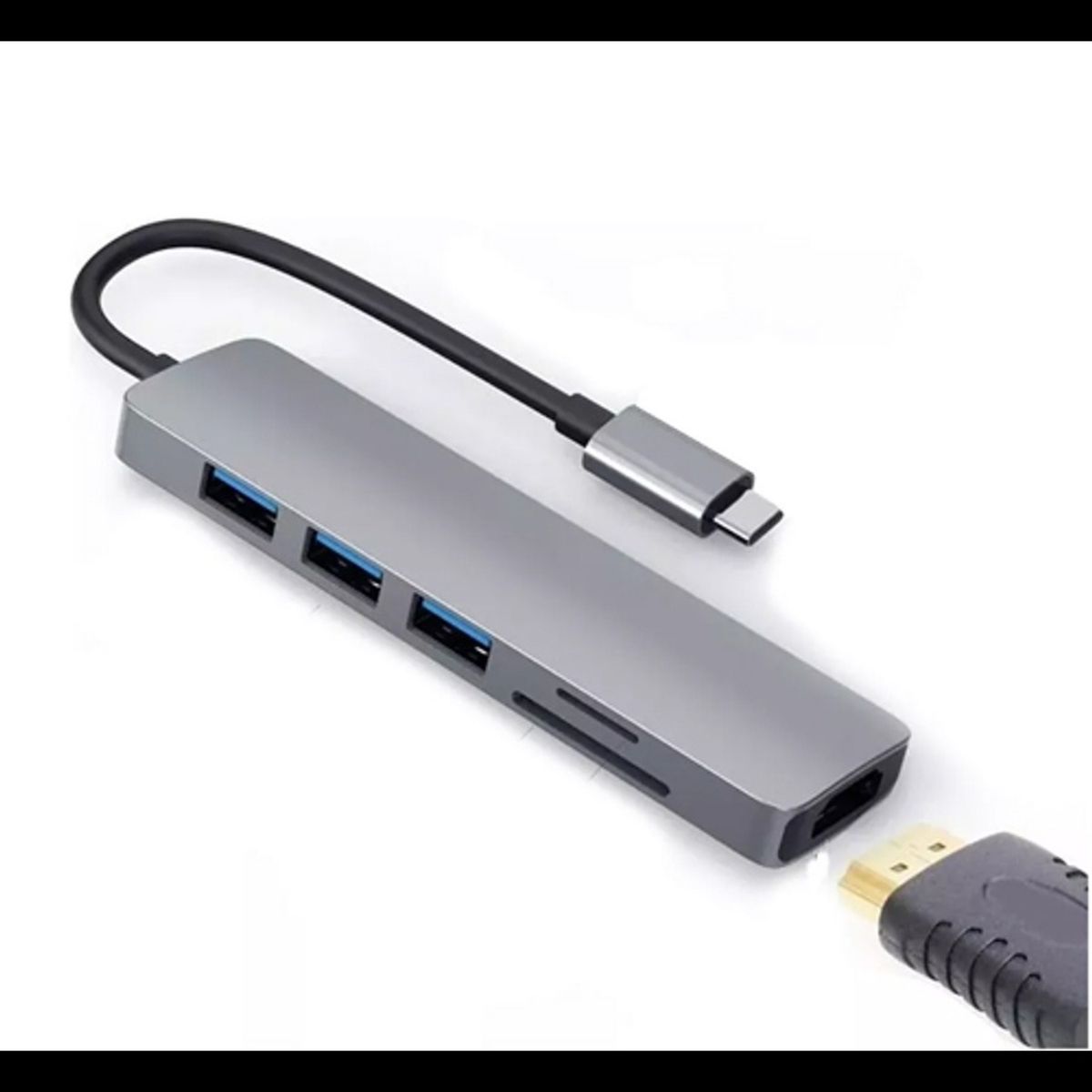 OEM - ADAPTADOR USB HUB HDMI TIPO C 3 X USB 30 6EN1