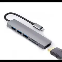 OEM - ADAPTADOR USB HUB HDMI TIPO C 3 X USB 30 6EN1