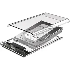 OEM - COFRE CASE TRANSPARENTE DISCO DURO SATA25 USB30