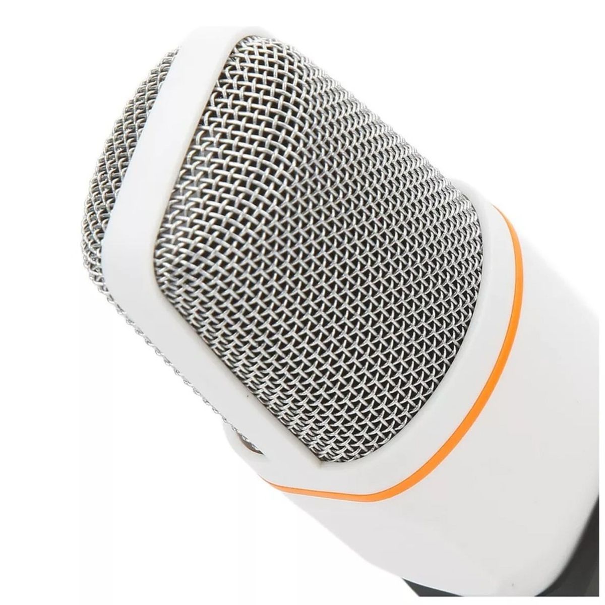 OEM - MICRÓFONO ESTUDIO CONDENSADOR ATRIL ESCRITORIO ALÁMBRICO COLOR BLANCO