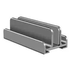 OEM - SOPORTE BASE VERTICAL ALUMINIO PARA NOTEBOOK SMARTPHONE.