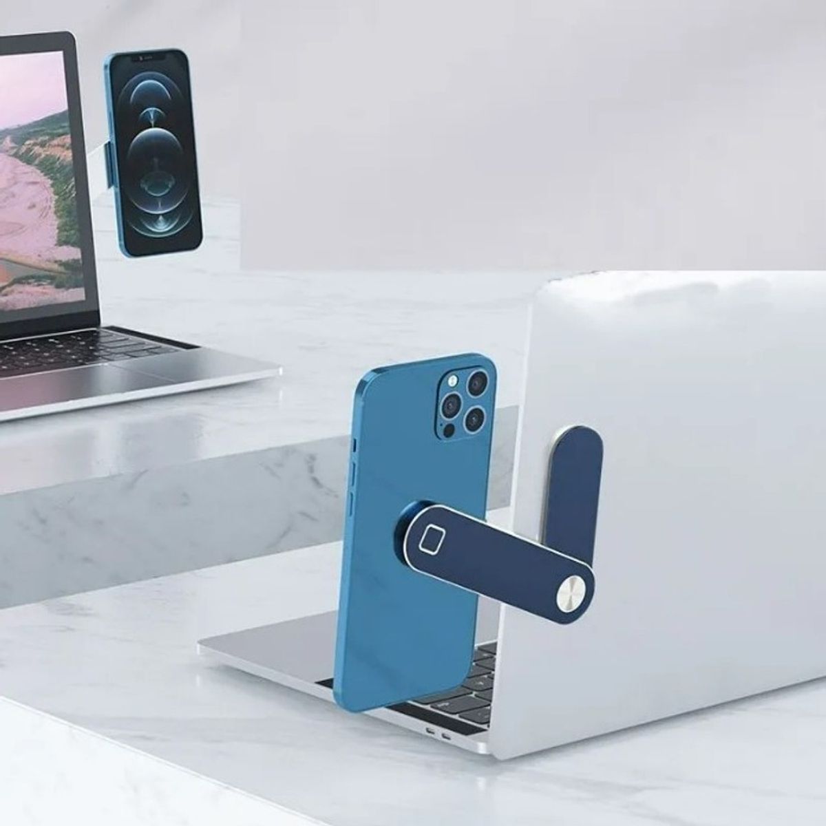 OEM - SOPORTE DE CELULAR MAGNETICO ESCRITORIO PLEGABLE.