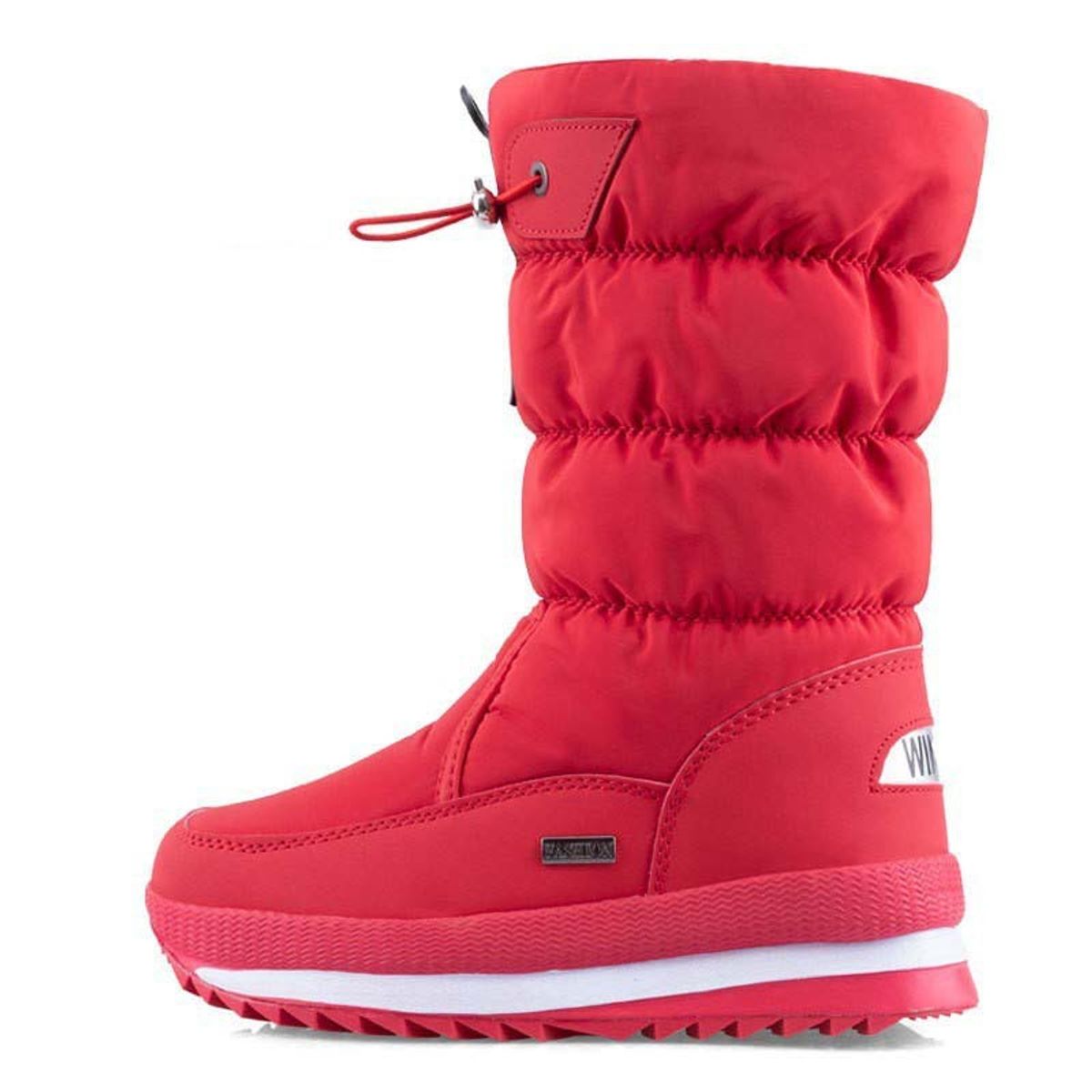 BLWOENS - Botas de algodón para Mujer - Rojo