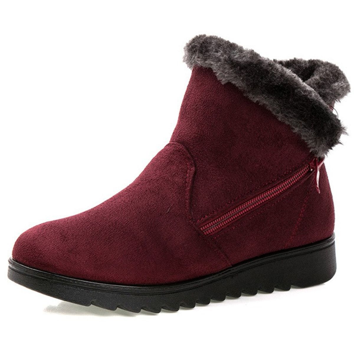 BLWOENS - Botas de algodón para Mujer - Rojo