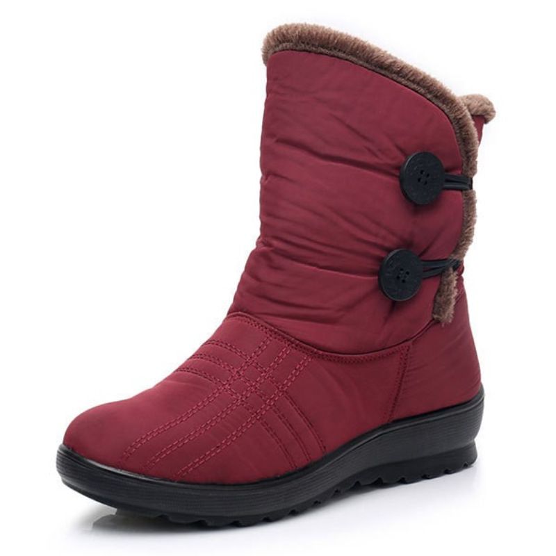 BLWOENS - Botas de algodón para Mujer - Rojo