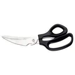 TRAMONTINA - Tijera Trinchante con Lámina en Acero Inoxidable y Mango de Polipropileno Negro 8"