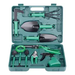 QUICK - Set Jardineria Herramientas Rastrillo Pasto Tijera De Poda