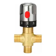 U BUY - Válvula Mezcladora Termostática Ajustable 3baño Latón Agua