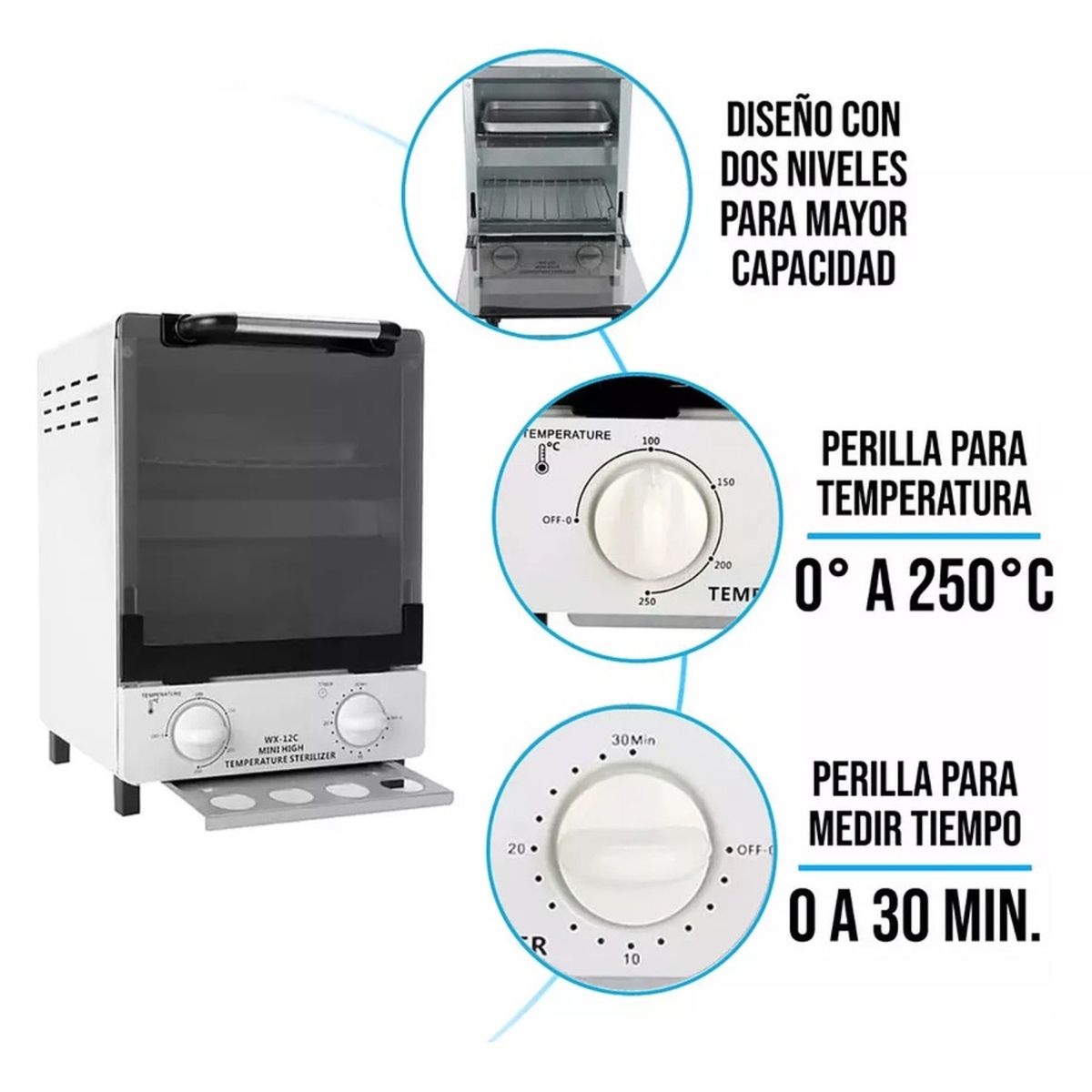 OEM - ESTERILIZADOR ALTA TEMPERATURA PARA HERRAMIENTAS DE SPA 12L