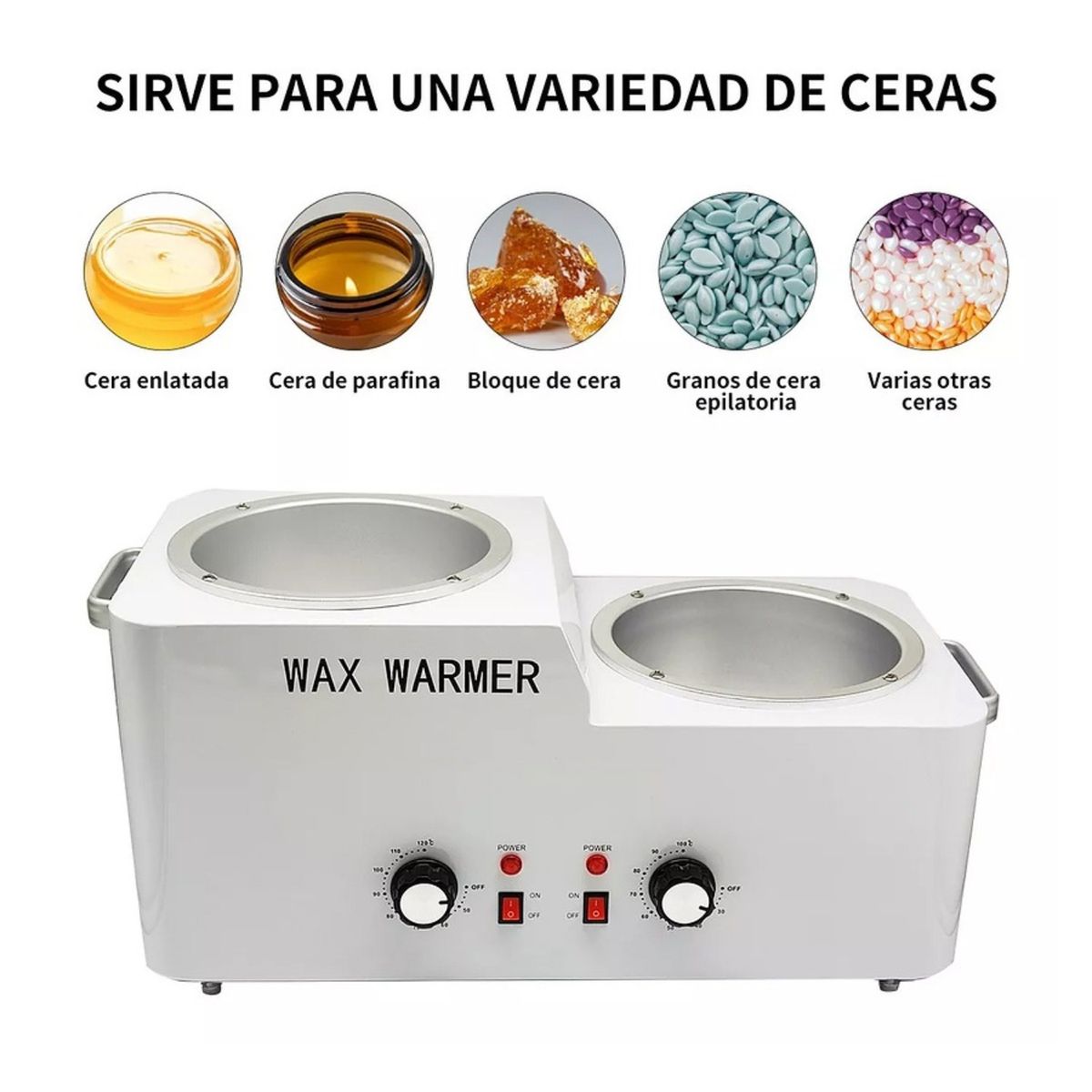 OEM - OLLA DE CERA DEPILATORIA CON COLADOR Y FILTRO 6 KILOS.-