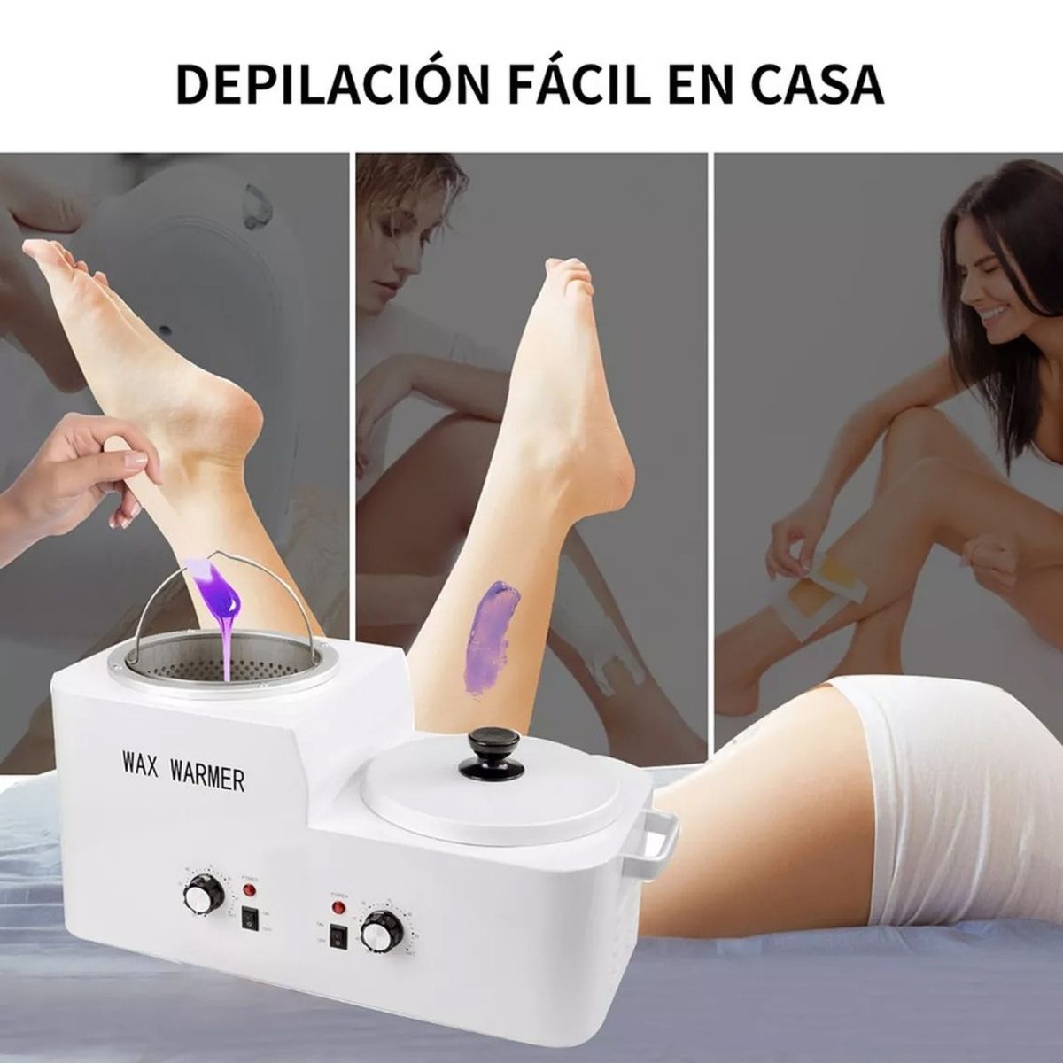 OEM - OLLA DE CERA DEPILATORIA CON COLADOR Y FILTRO 6 KILOS.-