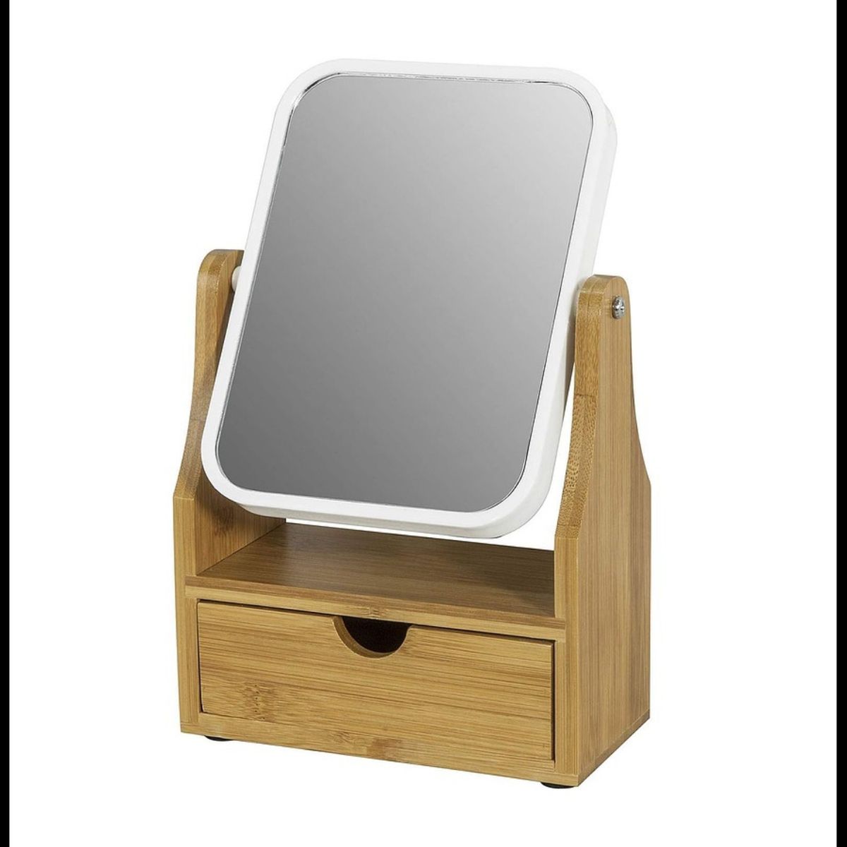 OEM - ESPEJO DE MAQUILLAJE ROTACION 360 ESPEJO DE MESA CON CAJON