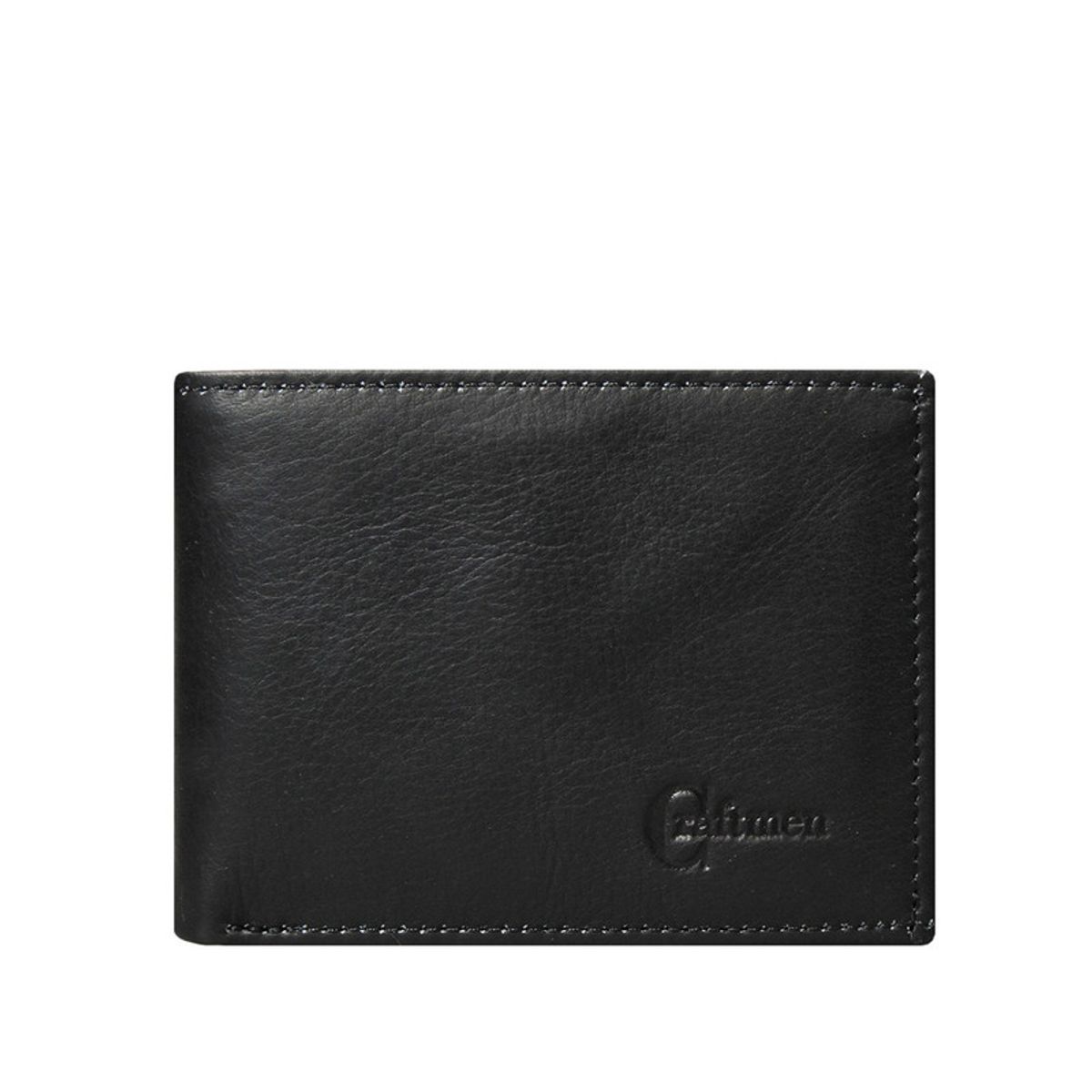 CRAFTMEN - Billetera Hombre Craftmen 100% Cuero Natural  Negro