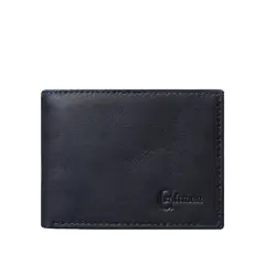 CRAFTMEN - Billetera Hombre 100% Cuero Natural Azul