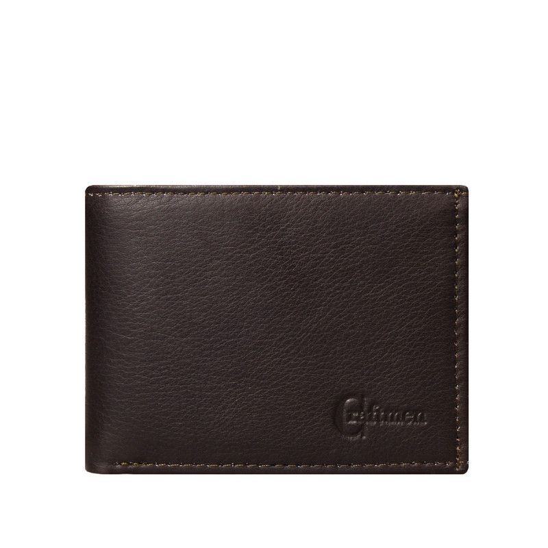 CRAFTMEN - Billetera Hombre Craftmen 100% Cuero Natural  Cafe