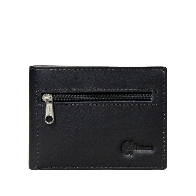 CRAFTMEN - Billetera Hombre Craftmen 100% Cuero Natural  Negro