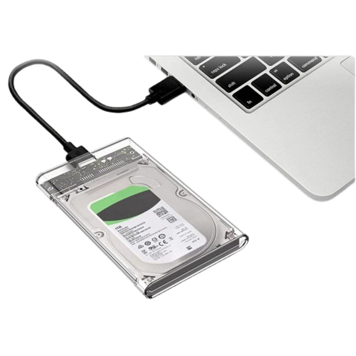 OEM - COFRE CASE TRANSPARENTE DISCO DURO SATA25 USB30.