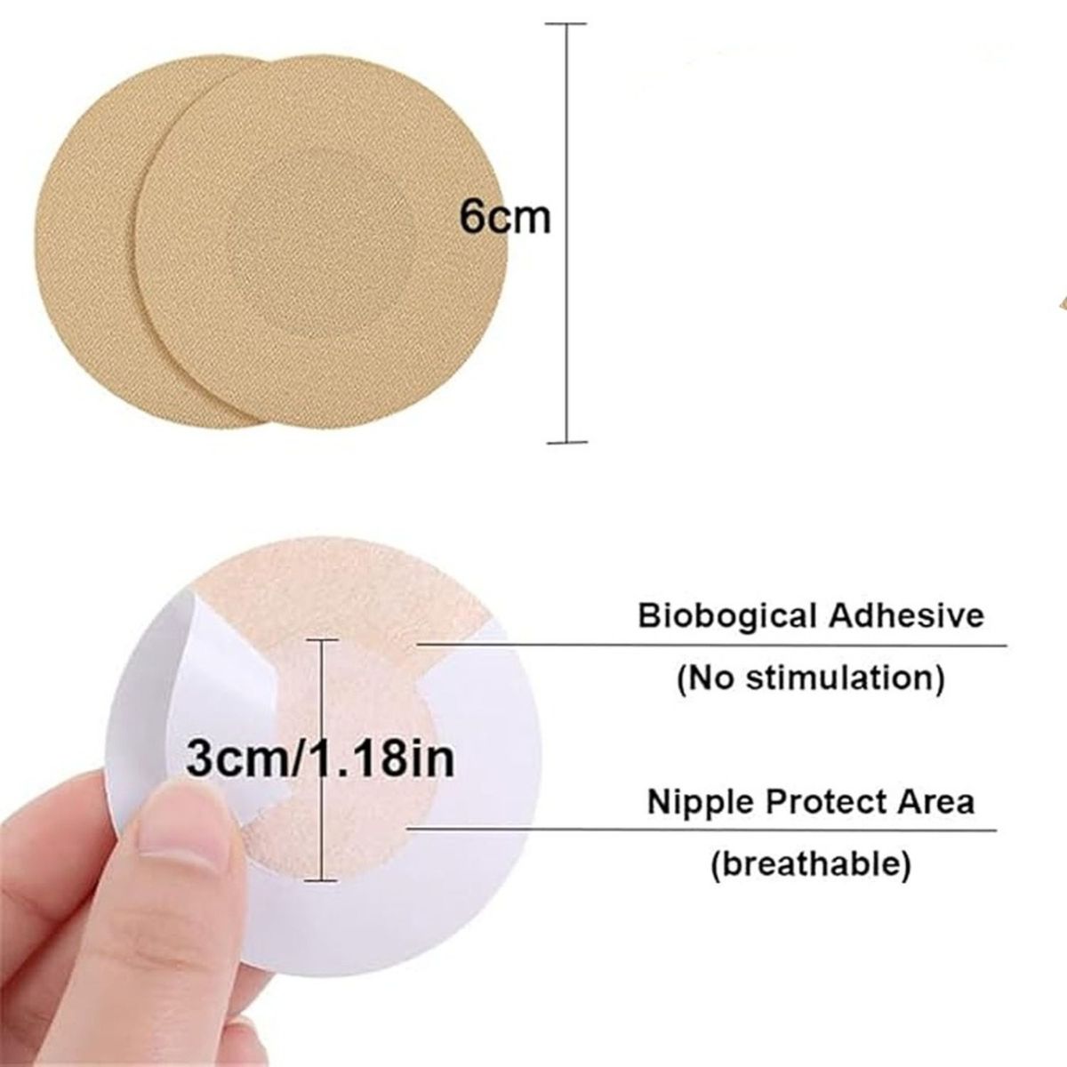 OEM - PACK X10 CUBRE PEZÓN PARCHES PEZONERAS ADHESIVAS.-