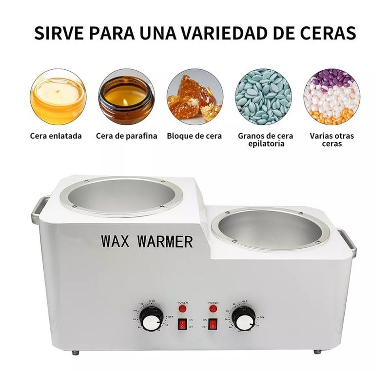 OEM - OLLA DE CERA DEPILATORIA CON COLADOR Y FILTRO 6 KILOS