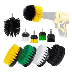 QUICK - Set 10 Cepillos De Limpieza Para Taladro Auto Hogar Tapiz
