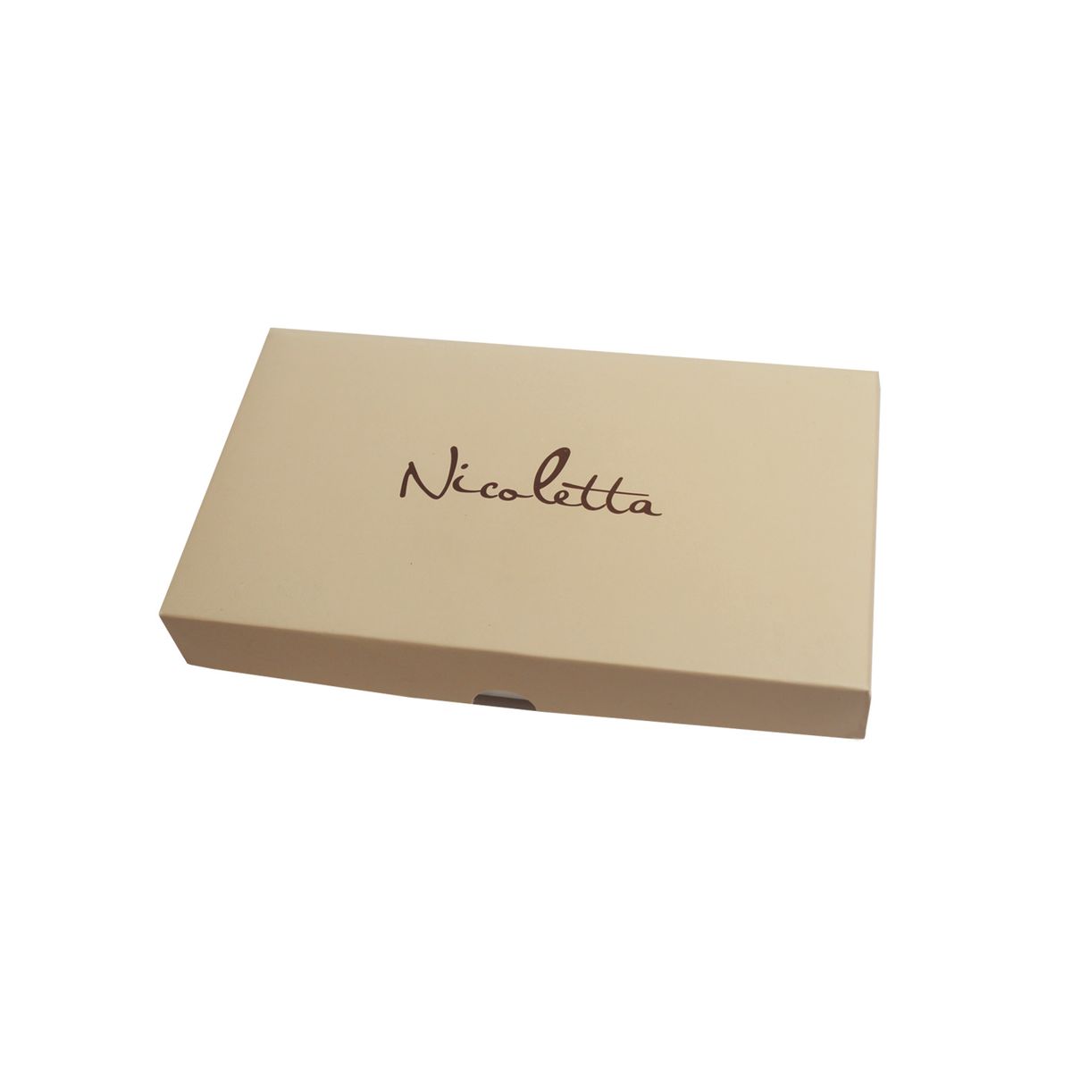 NICOLETTA - Billetera Mujer Verde Musgo 100% cuero genuino