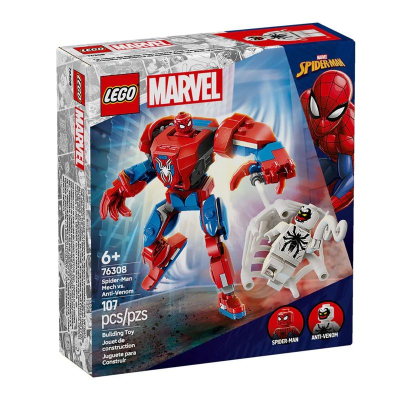 LEGO - Lego Armadura Robótica Spider-Man vs el Anti-Venom 76308