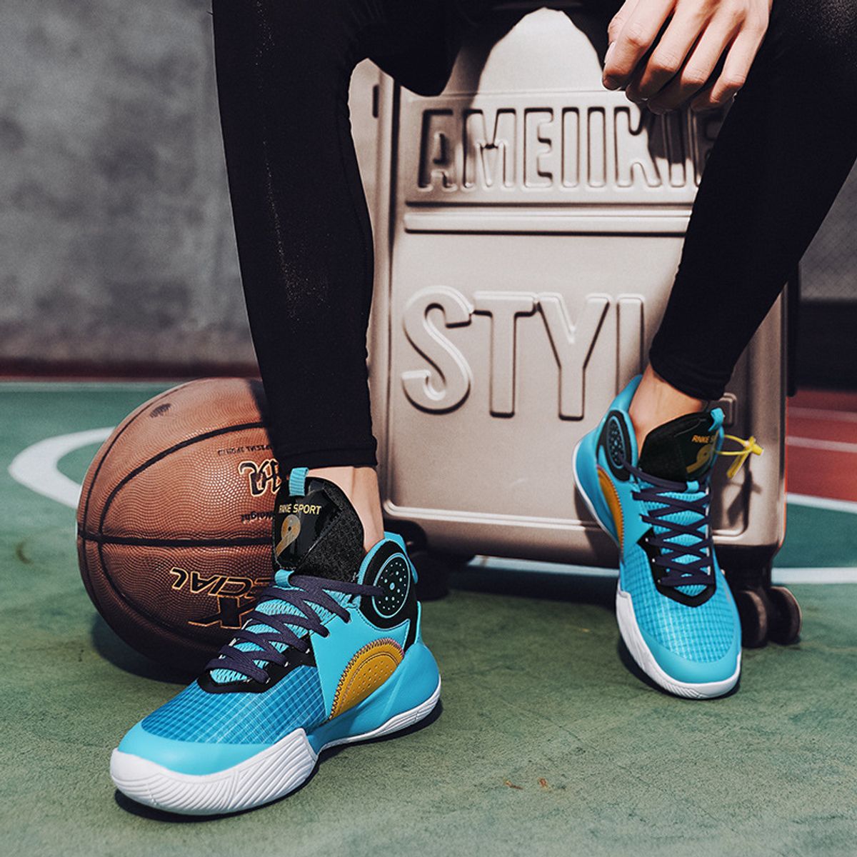 DANWEILE - Zapatillas de baloncesto para estudiantes para hombre