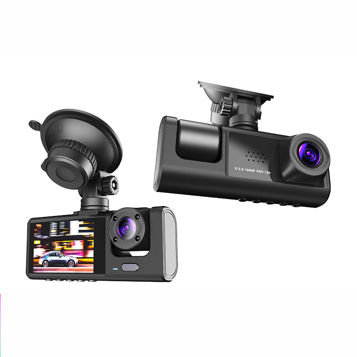 GENERICO - 1080p Frontal E Interior Dvr Dashcam Camaras Para Autos