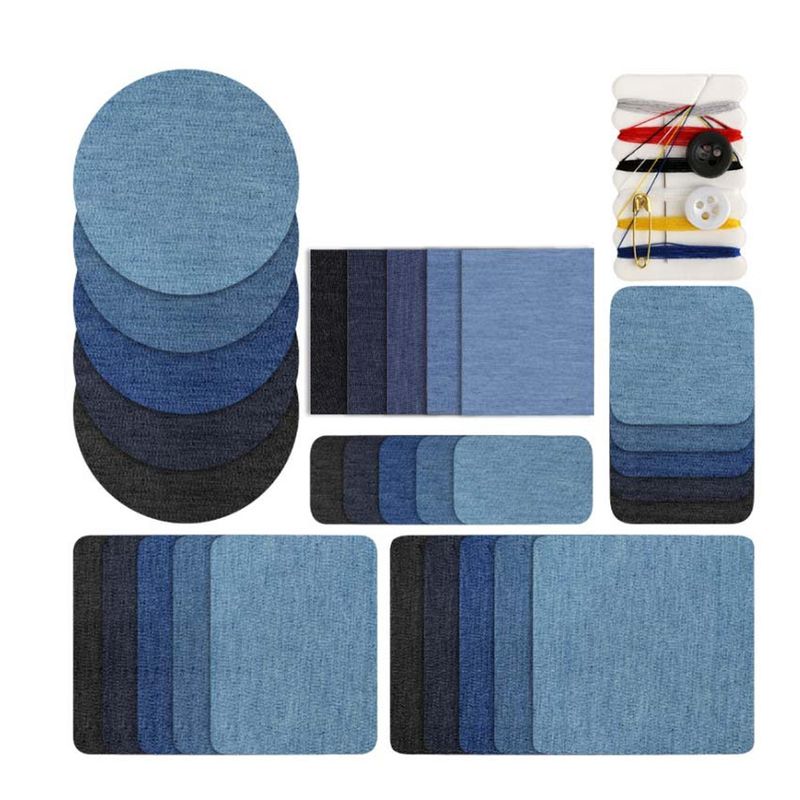 EDWINAYY - Parche Termoadhesivo Para Jeans 4 Tonos 30unid