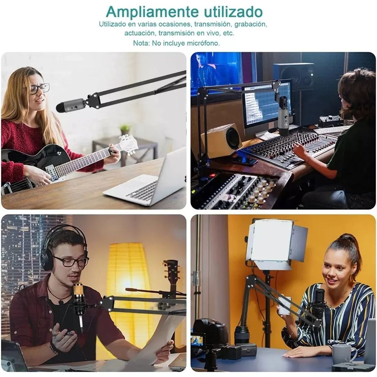 KUANGYE - Brazo Para Microfonobrazo De Soporte Para Micrófono