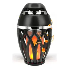 GENERICO - Altavoz Bluetooth Con Luz De Llama LED Inalámbrico Portátil