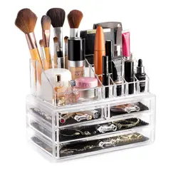 GENERICO - Organizador Acrílico Para Cosméticos Joyas Tocador
