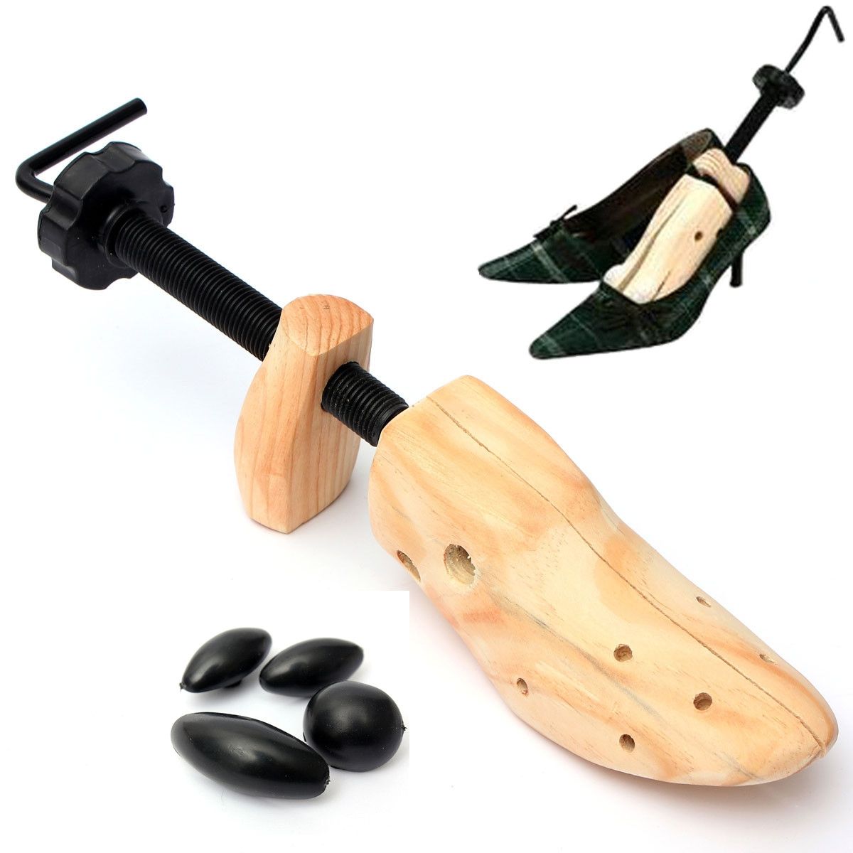 PUREPOWER - Moldeador de Zapatos Horma Madera ajustable