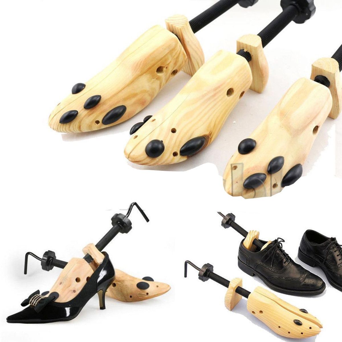 PUREPOWER - Moldeador de Zapatos Horma Madera ajustable