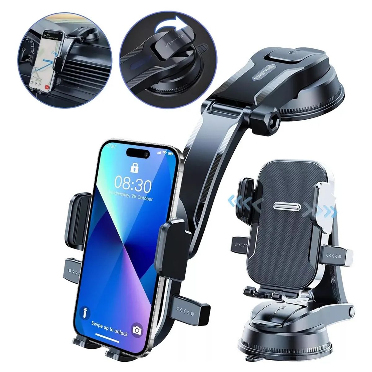 KUANGYE - Porta Celular Carro Estable Soporte Para Teléfono Para Coche