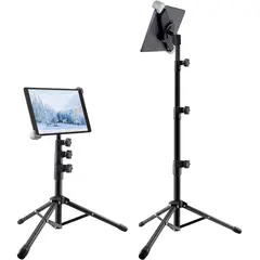 GENERICO - Trípode Soporte Para iPad Tablet Celular Ajustable 45-145cm
