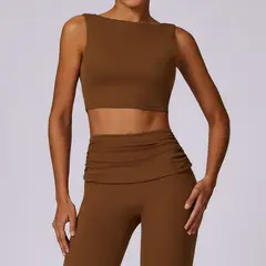 TIOZONEY - Peto deportivo Mujer-Café