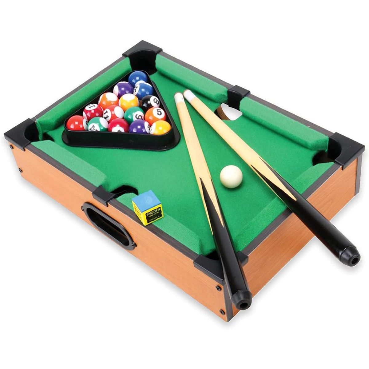 KUANGYE - Mini Mesita De Pool 36x24 Cm De Madera Para Niños