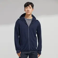 EDWINAYY - Chaqueta Deportiva Largo Ropa Con Viento Protección Solar