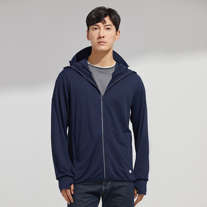 EDWINAYY - Chaqueta Deportiva Largo Ropa Con Viento Protección Solar