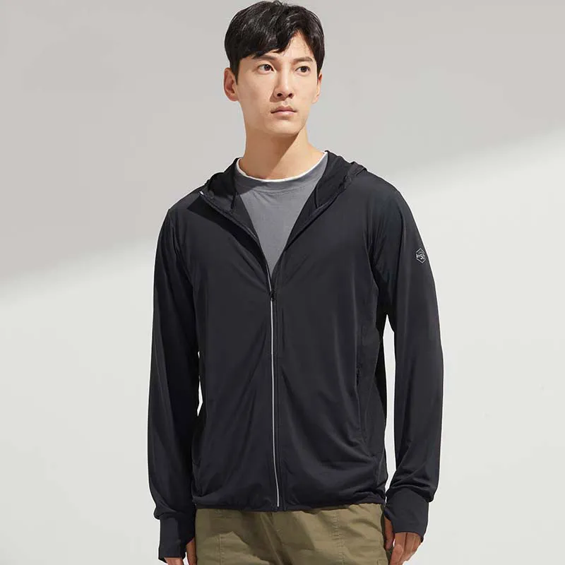 EDWINAYY - Chaqueta Deportiva Largo Ropa Con Viento Protección Solar