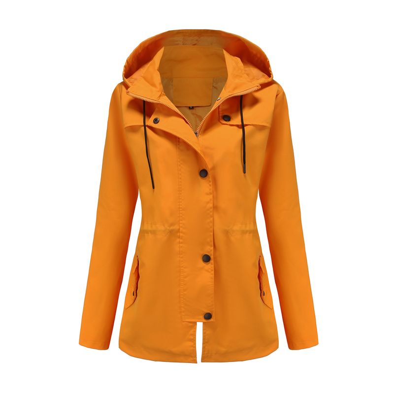 RURUTOTO - Chaqueta Outdoor Mujer Impermeable Negro.